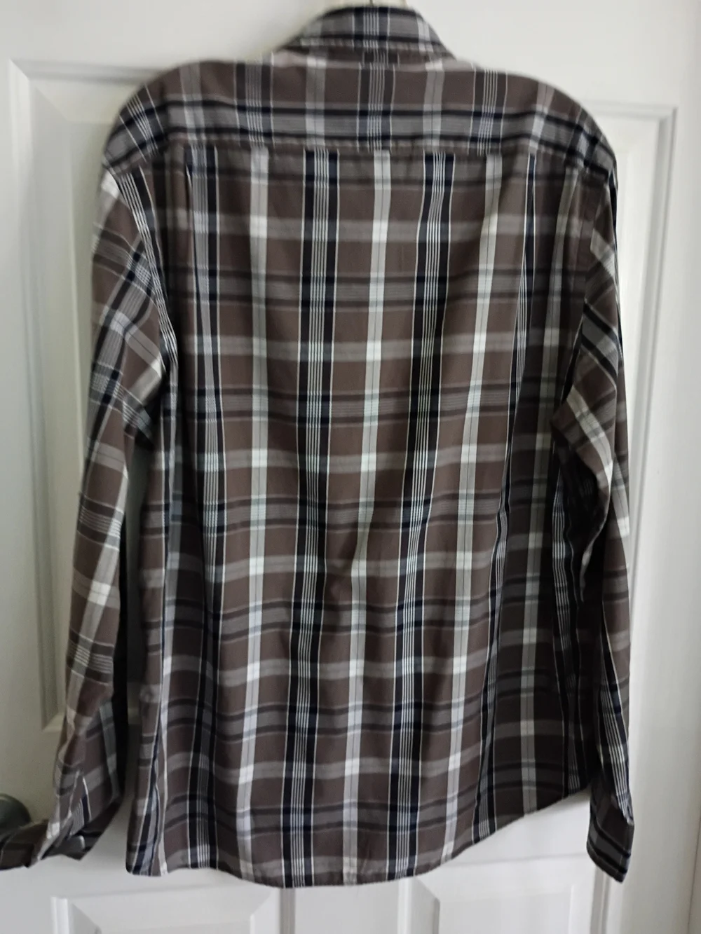 J. Crew Grey Plaid Long-Sleeve Button-Down Shirt